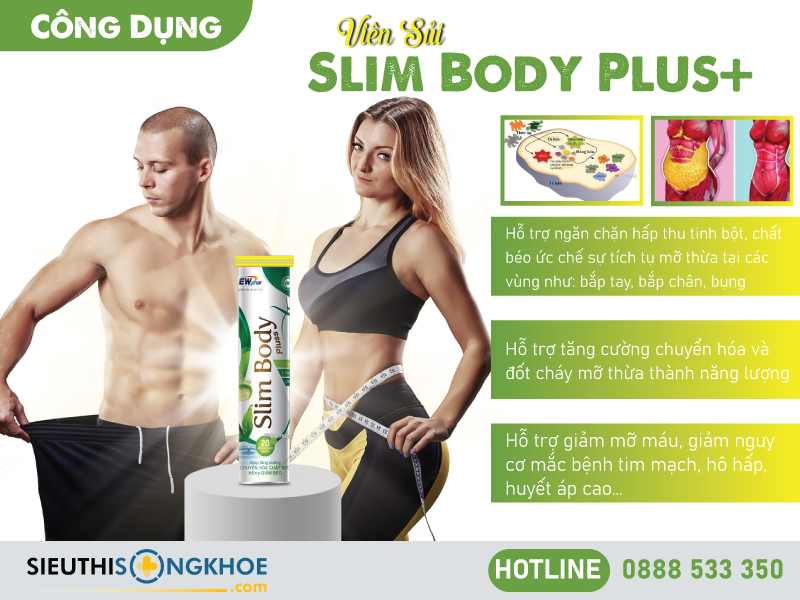 công dụng viên sủi slim body plus+