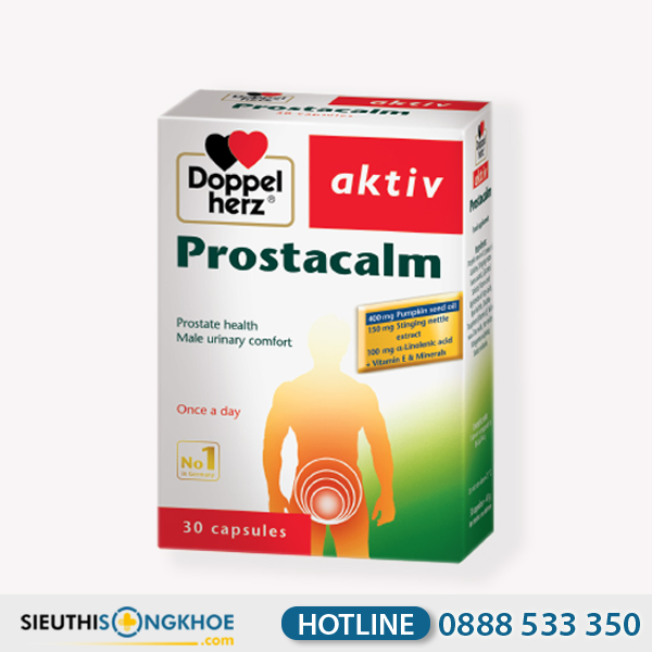 Prostacalm Doppelherz - Viên Uống Hỗ Trợ Cải Thiện Chứng Rối Loạn Tiểu Tiện & Ngăn Ngừa U Xơ Tiền Liệt Tuyến