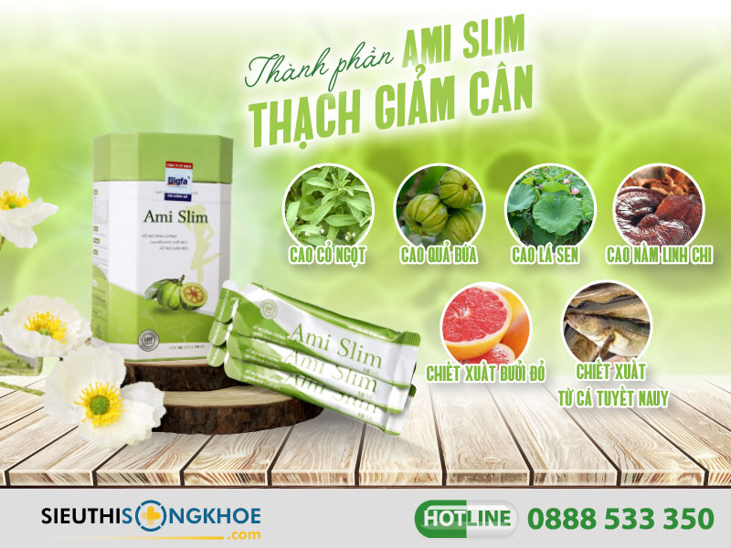 thành phần thạch ami slim