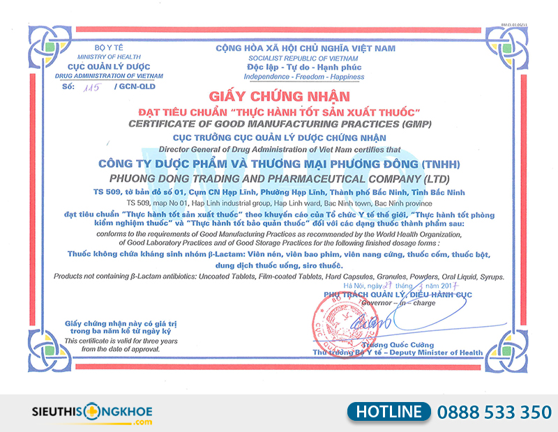 giấy chứng nhận saffron extra hauora