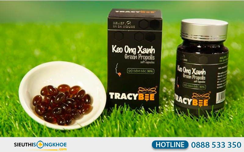keo ong xanh tracybee green propolis 30 viên