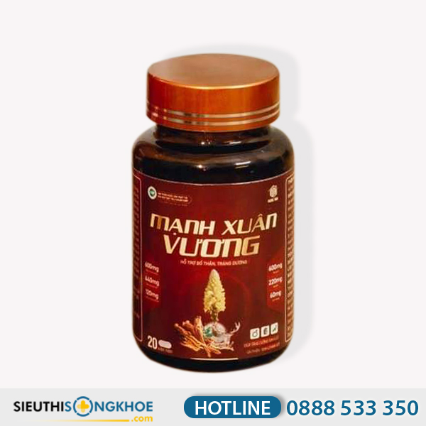 Mạnh Xuân Vương - Viên Uống Hỗ Trợ Bổ Thận Tráng Dương & Tăng Cường Sinh Lực Phái Mạnh