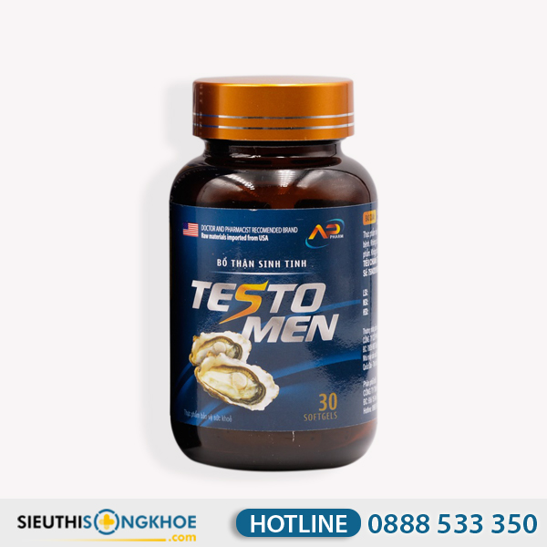 TestoMen - Viên Uống Hỗ Trợ Bổ Thận Tráng Dương & Tăng Cường Sinh Lý Phái Mạnh