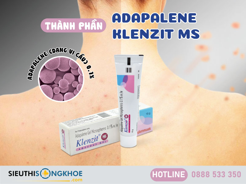 thành phần adapalene klenzit ms
