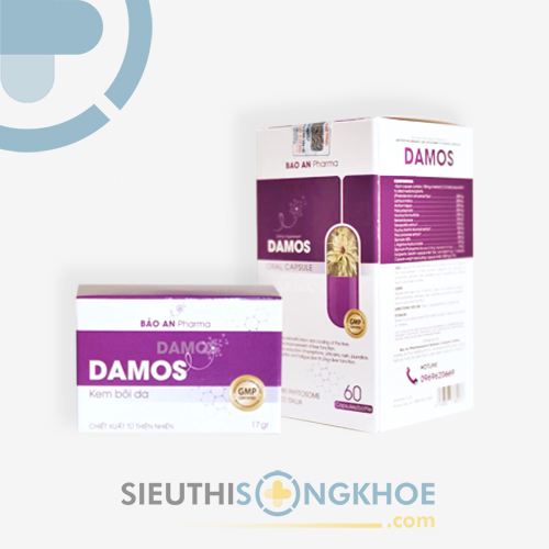 Bộ Sản Phẩm Damos Hỗ Trợ Cải Thiện Các Bệnh Lý Viêm Nhiễm Ngoài Da