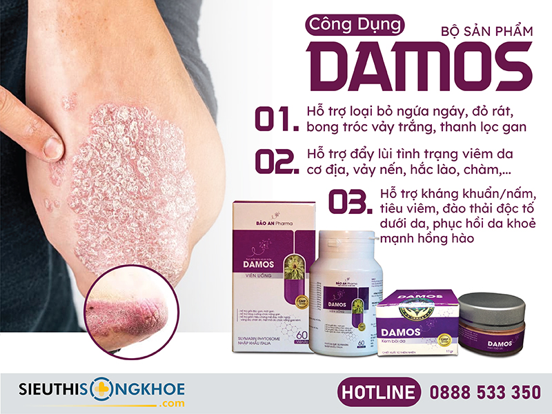 công dụng bộ sản phẩm damos