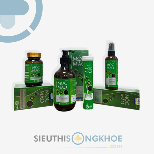 Bộ Sản Phẩm Mộc Mao Hỗ Trợ Phục Hồi Mái Tóc Gãy Rụng & Bạc Màu