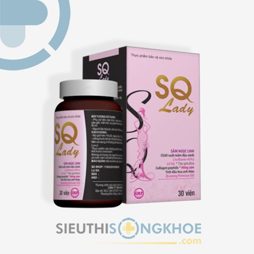SQ Lady - Viên Uống Hỗ Trợ Làm Chậm Lão Hoá & Điều Hoà Kinh Nguyệt Nữ
