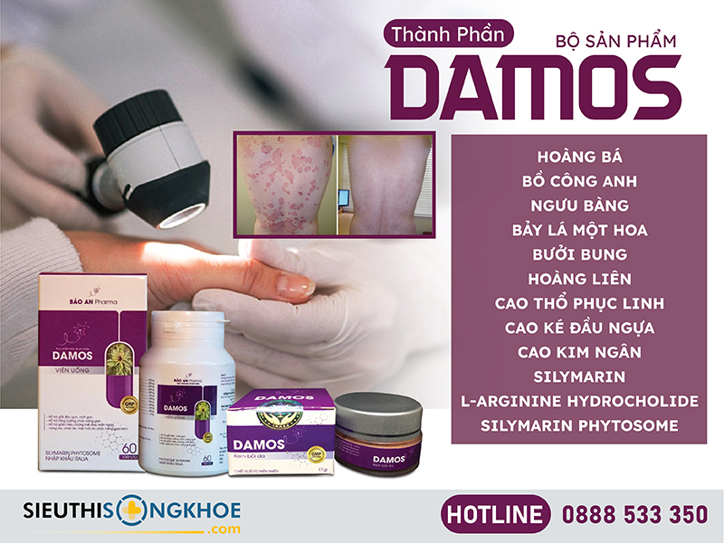 thành phần bộ sản phẩm damos