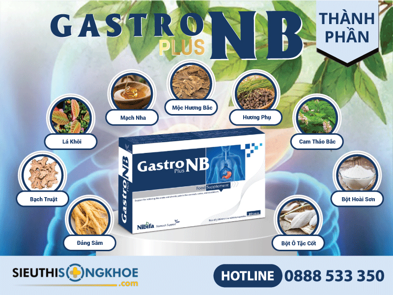 thành phần của dạ dày gastro nb plus