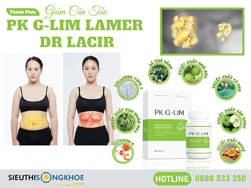 thành phần của giảm cân táo pk g-lim