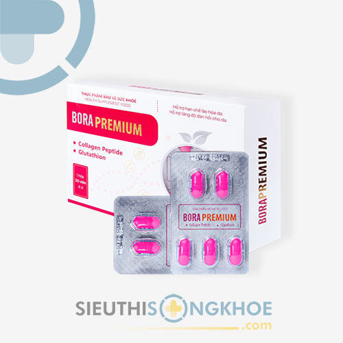 Bora Premium - Viên Uống Hỗ Trợ Làm Đều Màu & Tái Tạo Làn Da Trắng Mịn