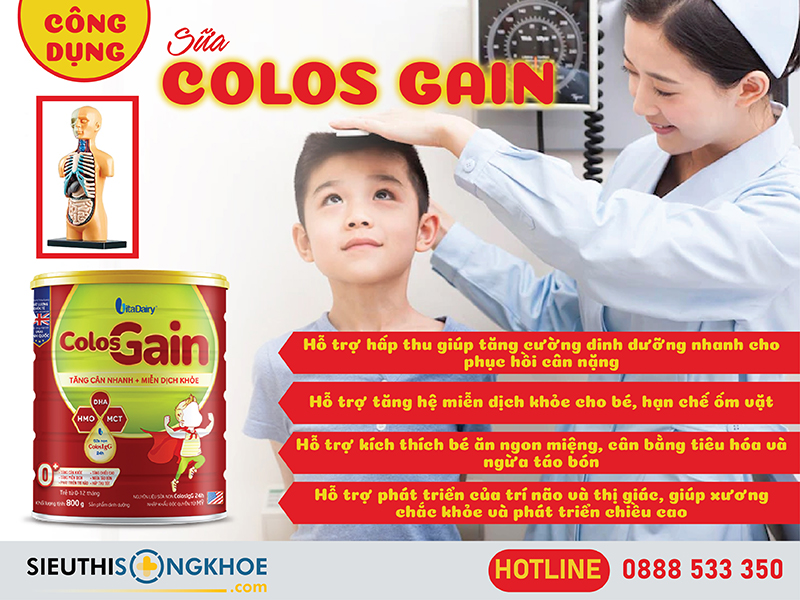 công dụng của colos gain