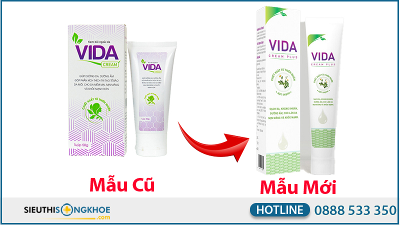 kem vida mẫu mới