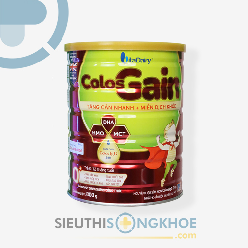 Colos Gain - Sản Phẩm Hỗ Trợ Thúc Đẩy Sự Phát Triển Thể Chất & Trí Não Ở Trẻ Nhỏ