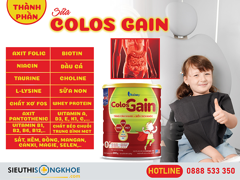 thành phần của colos gain