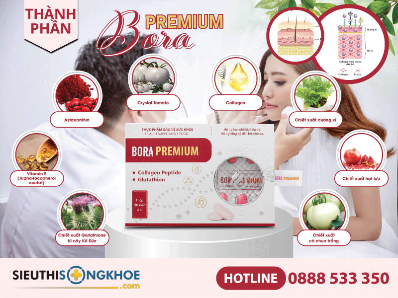 thành phần viên uống bora premium