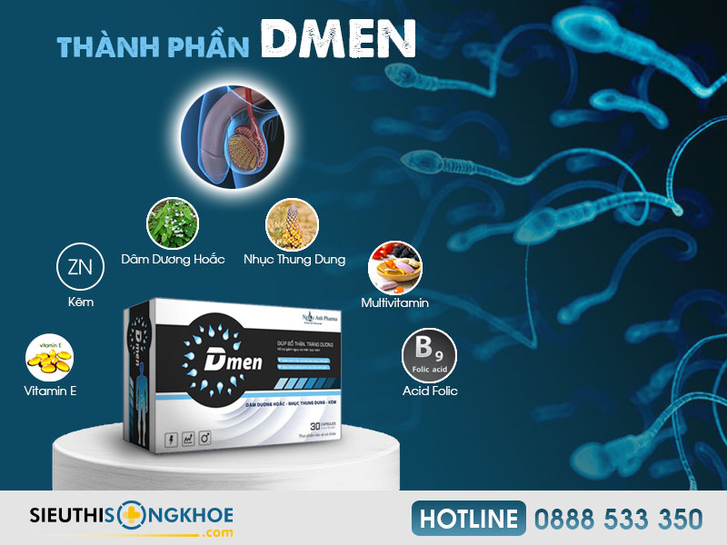 thành phần viên uống dmen