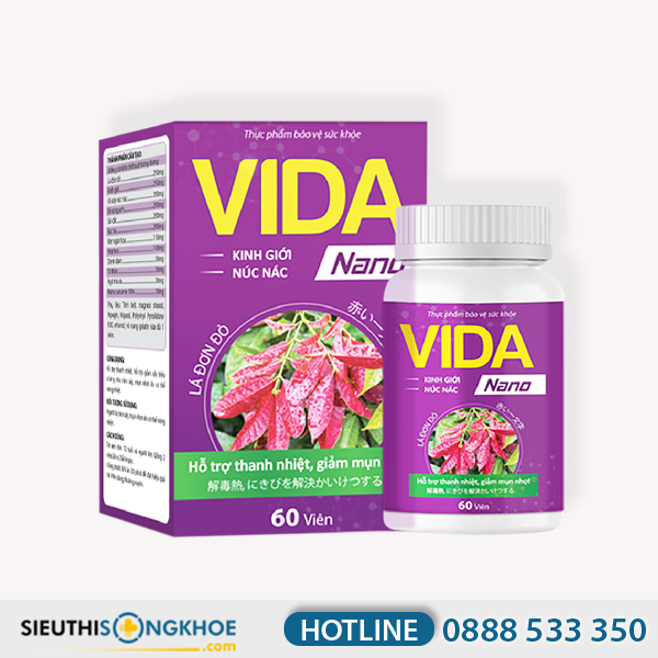 Vida Nano & Vida Cream - Bộ Sản Phẩm Hỗ Trợ Thanh Lọc Da & Đẩy Lùi Các Bệnh Viêm Da
