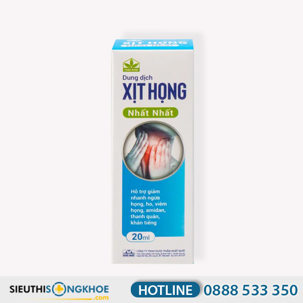 Xịt Họng Nhất Nhất - Sản Phẩm Hỗ Trợ Điều Trị Viêm Họng & Giảm Ho