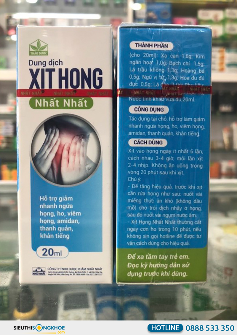 xịt họng nhất nhất cho trẻ em