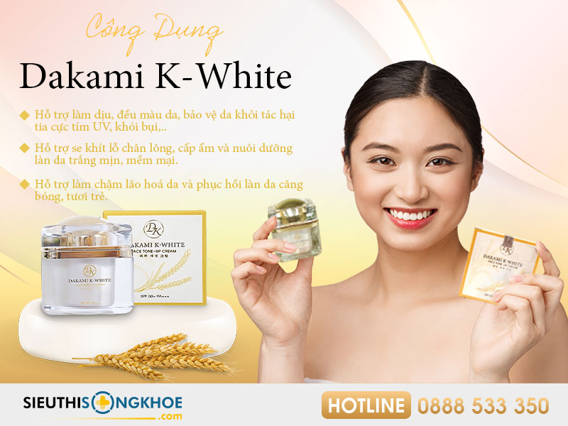 công dụng của dakami k white