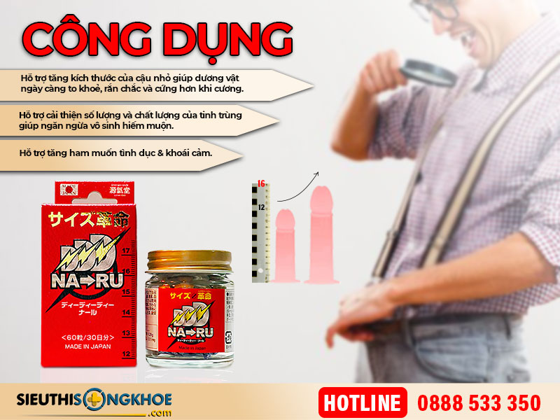 công dụng của viên uống naru nhật bản