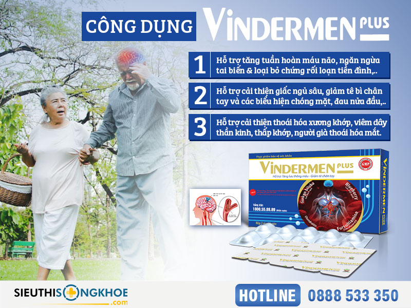 công dụng của vindermen plus