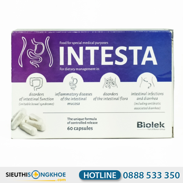 Intesta - Viên Uống Hỗ Trợ Cải Thiện Bệnh Đại Tràng & Hội Chứng Ruột Kích Thích