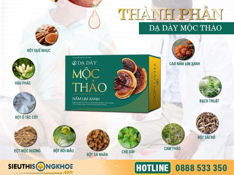 thành phần của dạ dày mộc thảo