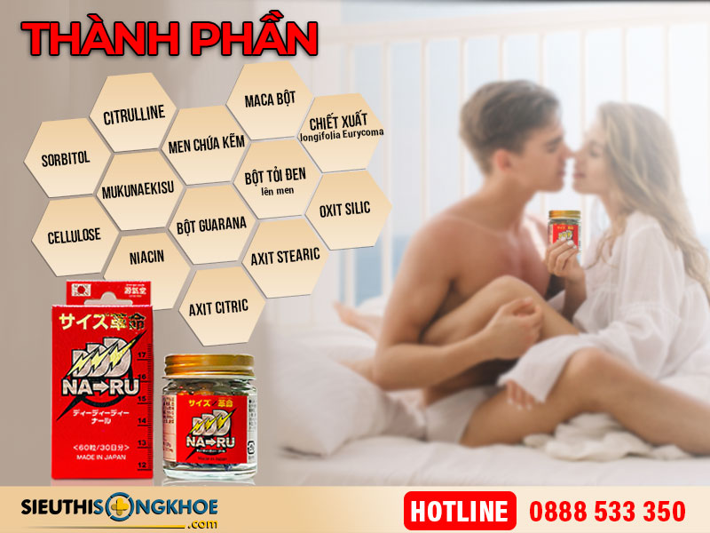 thành phần của viên uống naru nhật bản