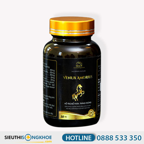 Venux Amorius - Viên Uống Hỗ Trợ Chống Xuất Tinh Sớm & Tăng Ham Muốn Cho Nam Giới