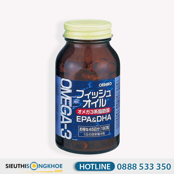 Omega 3 Orihiro - Viên Uống Hỗ Trợ Nâng Cao Sức Khoẻ Tim Mạch & Trí Não
