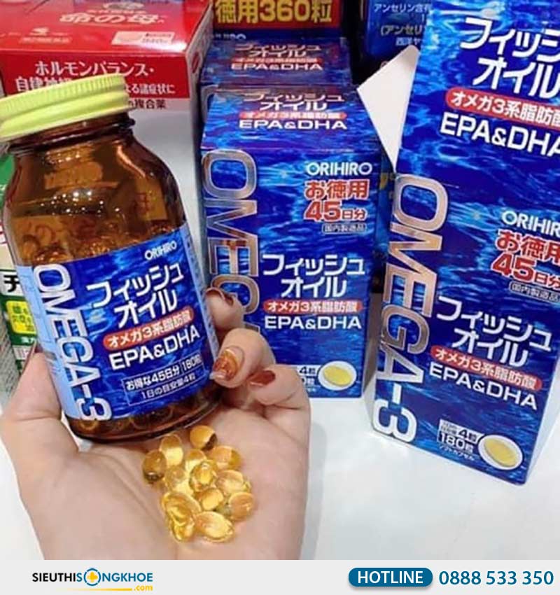 dầu cá omega 3 epa & dha orihiro