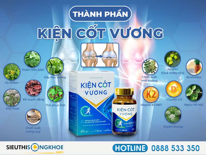 thành phần của kiện cốt vương