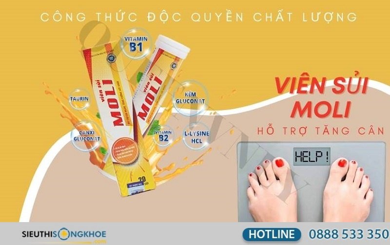 Thành phần của viên sủi Moli
