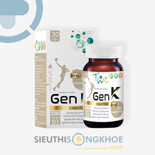 Gen K - Viên Uống Hỗ Trợ Tăng Độ Chắc Khoẻ Xương & Thúc Đẩy Chiều Cao (Combo 2 hộp)