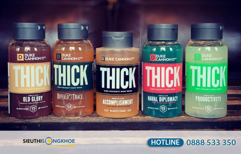 Sữa tắm gội thơm lâu dành cho nam Duke Cannon Thick Body Wash