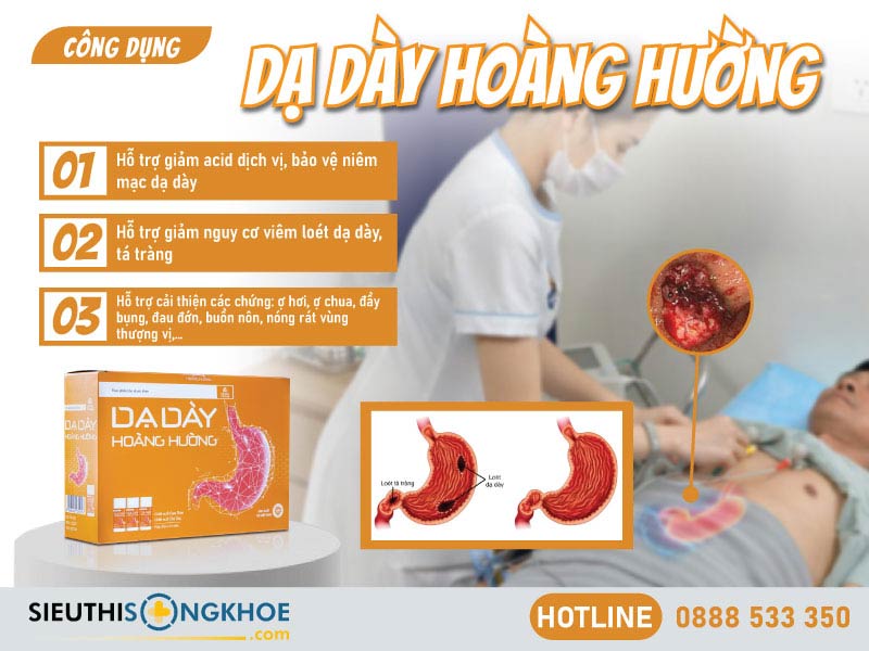 công dụng của dạ dày hoàng hường