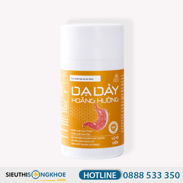 Dạ Dày Hoàng Hường - Viên Uống Hỗ Trợ Giảm Đau & Cải Thiện Viêm Loét Dạ dày