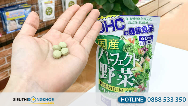 review viên uống DHC rau củ