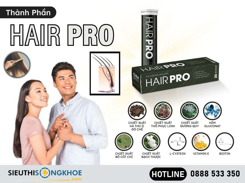 thành phần của viên sủi hair pro