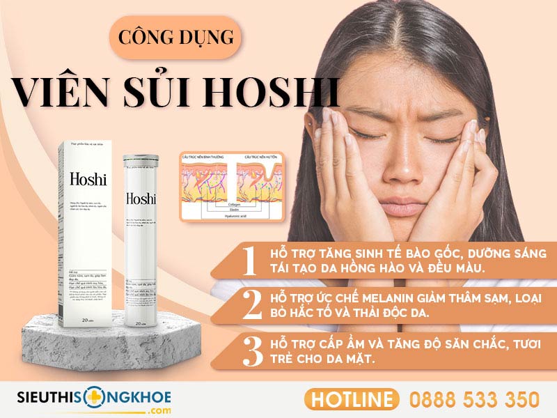 công dụng của viên sủi hoshi
