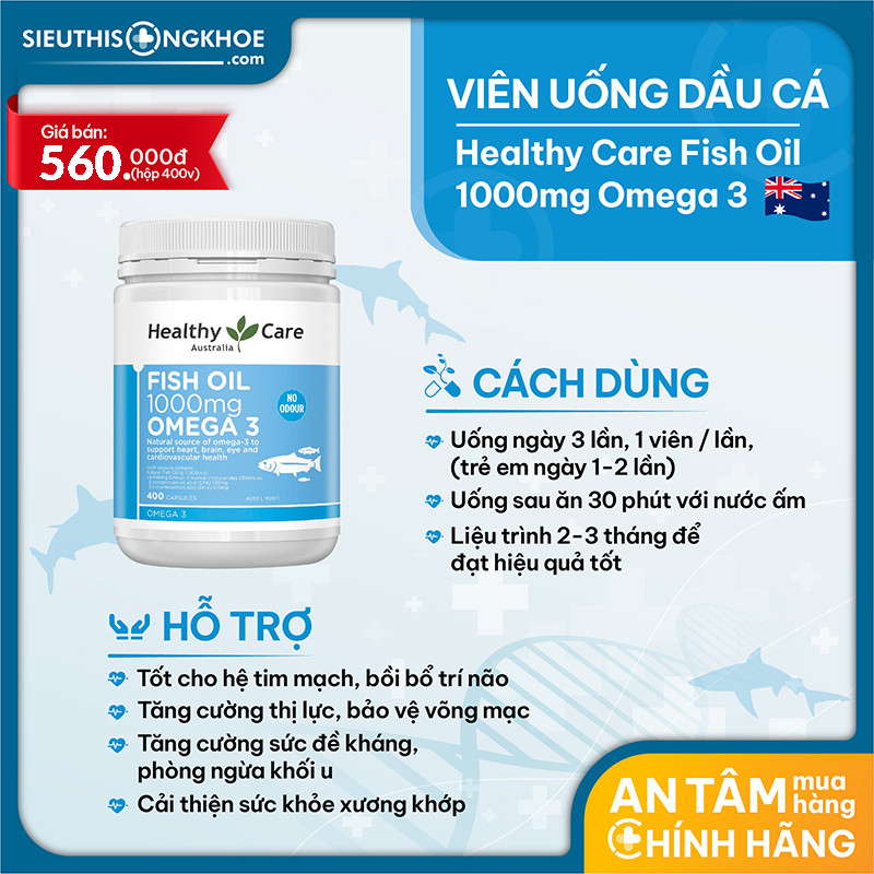 Healthy Care Fish Oil 1000mg Omega 3