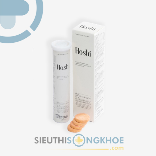 Hoshi - Viên Sủi Hỗ Trợ Dưỡng Sáng Da Mặt & Làm Đều Màu Vùng Da Tối Sạm Trên Cơ Thể