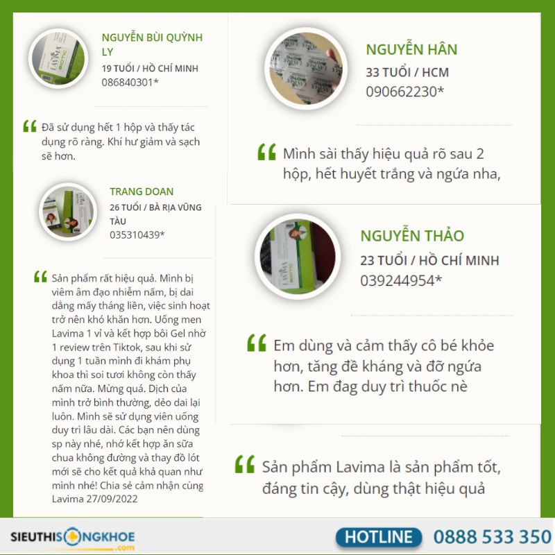 viên uống phụ khoa lavima biotic
