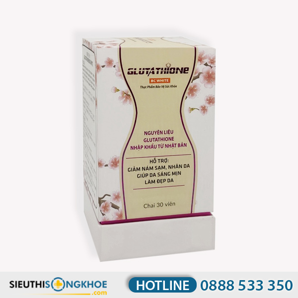 Glutathione BC White Hỗ Trợ Làm Mờ Thâm Sạm Nám & Dưỡng Trắng Da