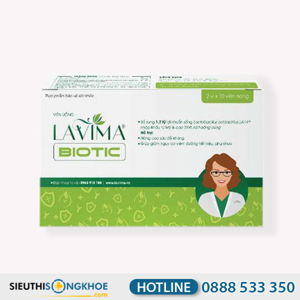 Lavima Biotic Viên Uống Hỗ Trợ Ngăn Ngừa & Điều Trị Bệnh Phụ Khoa Nữ