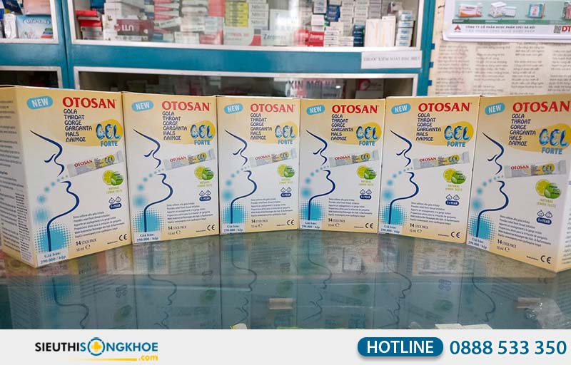 otosan throat gel forte giá bao nhiêu