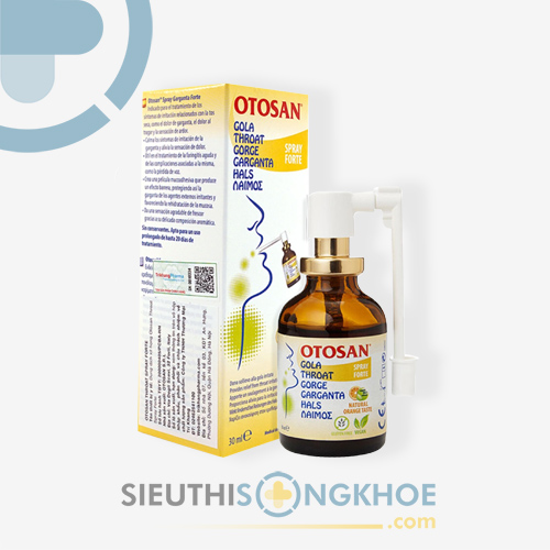 Otosan Throat Spray Forte Hỗ Trợ Giảm Ho, Long Đờm & Nhiệt Miệng Chai 30ml